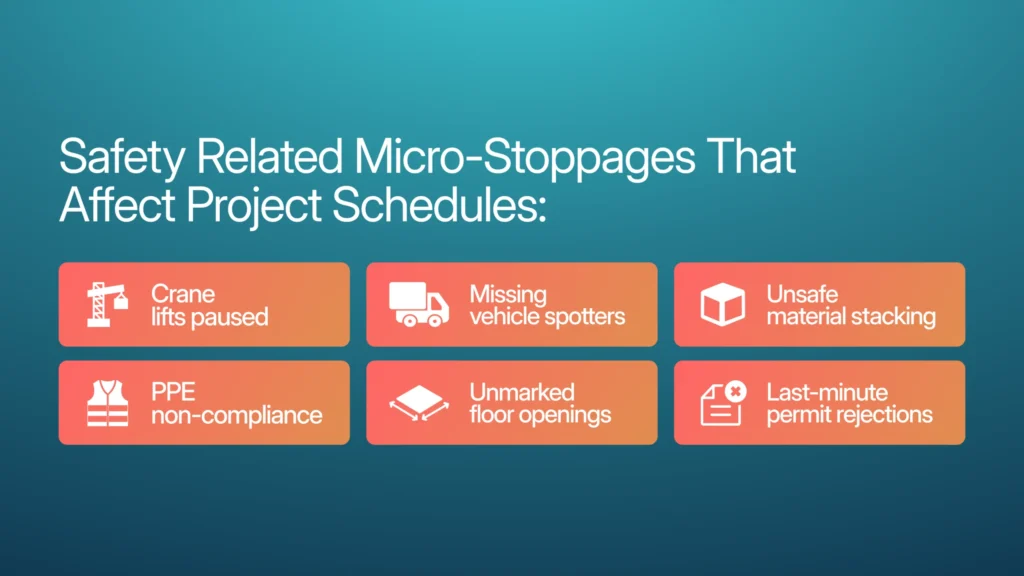 Safety Related Micro-Stoppages affecting schedule reliability